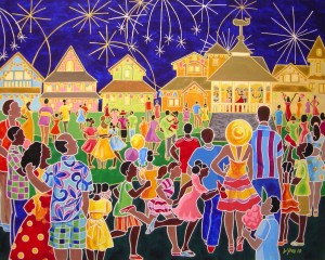 “Juneteenth at Oak Bluffs” by Sonia Sadler. Used with permission from Inez Sadler.